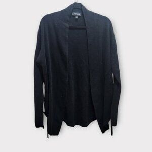 Express cardigan with braded lower sides